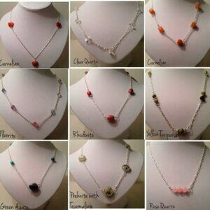 NEW Prehnite crystal necklace